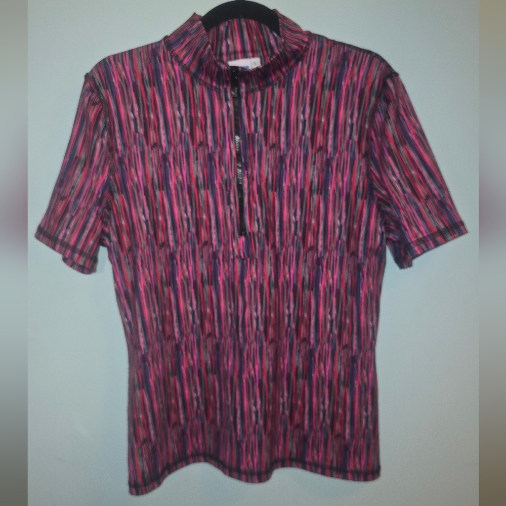 Vibrant Multicolor Striped Button Down Shirt
